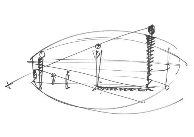Sketch for exhibition Contact
