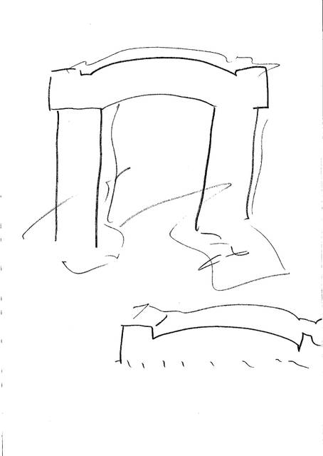 Sketch for the exhibition Olafur Eliasson: Innen Stadt Außen, 2010, Martin-Gropius-Bau, Berlin, 2010