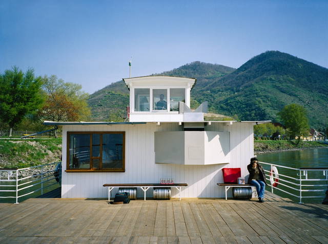 Camera obscura für die Donau, 2004 - Spitz-Arnsdorf Reaction Ferry, Wachau, Austria – 2004 - Photo: Christian Uchtmann / Studio Olafur Eliasson