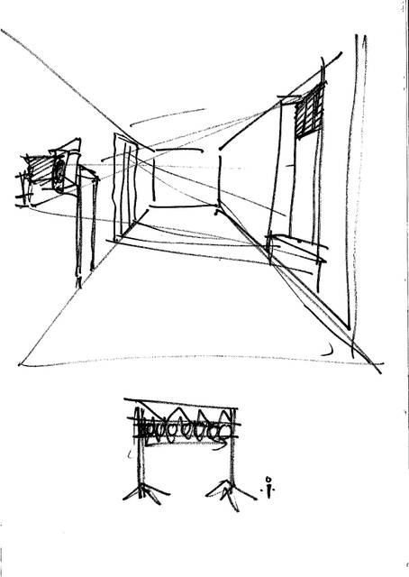 Sketch for the exhibition Olafur Eliasson: Innen Stadt Außen, 2010, Martin-Gropius-Bau, Berlin, 2010