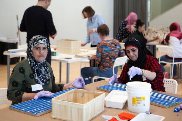 Olafur Eliasson: Green light – An artistic workshop. Co-produced by Thyssen-Bornemisza Art Contemporary. Hosted by Moody Center for the Arts - Moody Center for the Arts, Houston, Texas – 2017 - Photo: Studio Olafur Eliasson / TBA21