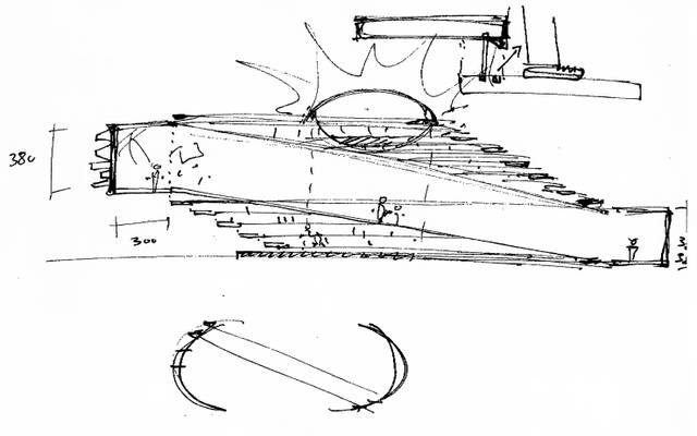 Sketch for Serpentine Gallery Pavilion