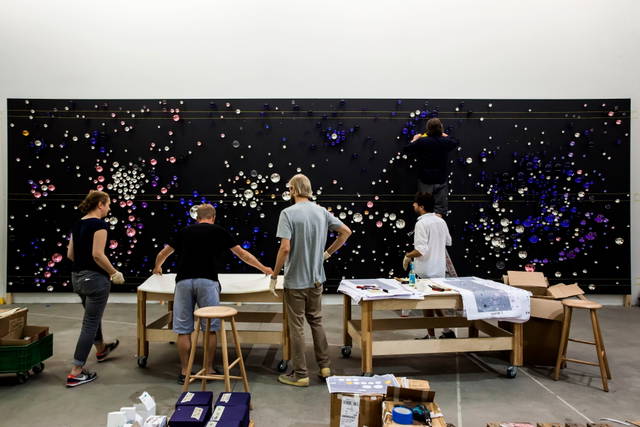 At Studio Olafur Eliasson, mock-up of Your unpredictable path, 2016 - Photo: María del Pilar García Ayensa / Studio Olafur Eliasson 