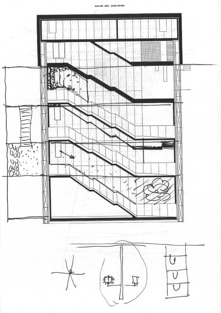 Sketch for The mediated motion, 2001