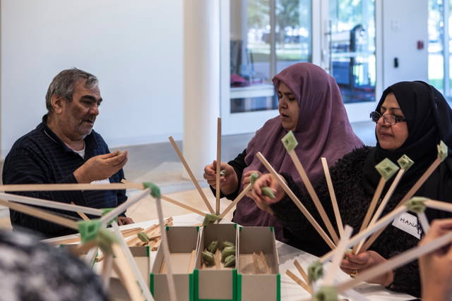 Olafur Eliasson: Green light – An artistic workshop. Co-produced by Thyssen-Bornemisza Art Contemporary. Hosted by Moody Center for the Arts - Moody Center for the Arts, Houston, Texas – 2017 - Photo: Studio Olafur Eliasson / TBA21