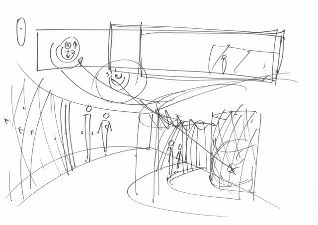 Sketch for exhibition Contact