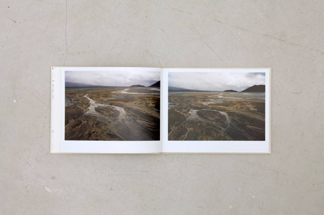 Spread from The Goose Lake Trail (Southern Route), A Road Conversation between Olafur Eliasson and Hans Ulrich Obrist, edited by Studio Olafur Eliasson and Eidar Art Center, Iceland 2006
