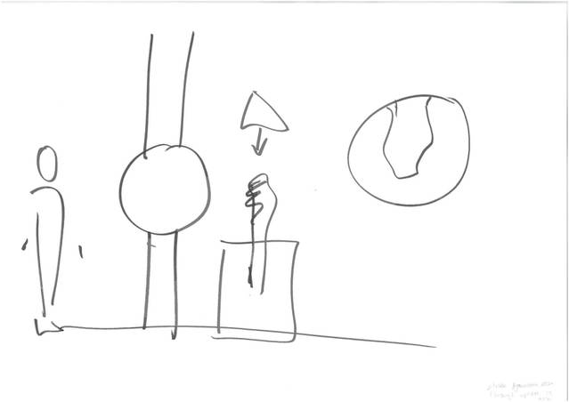 Sketch for exhibition Contact