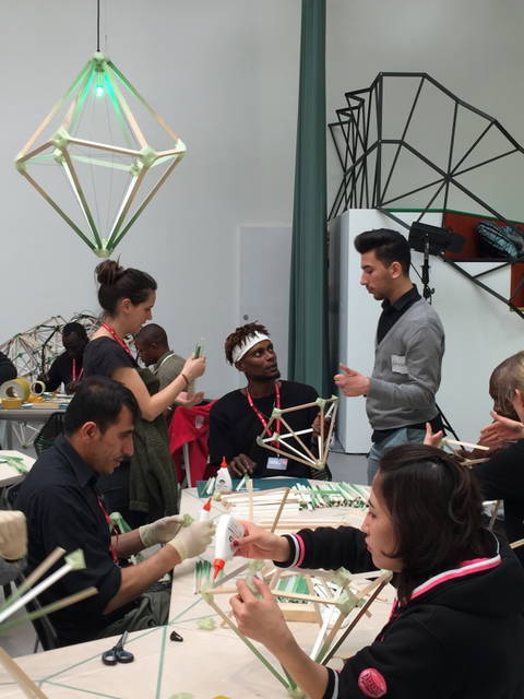 Olafur Eliasson: Green light, 2016 – An artistic workshop. In collaboration with Thyssen-Bornemisza Art Co - 57th International Art Exhibition of La Biennale di Venezia VIVA ARTE VIVA – 2017 - Photo: Studio Olafur Eliasson