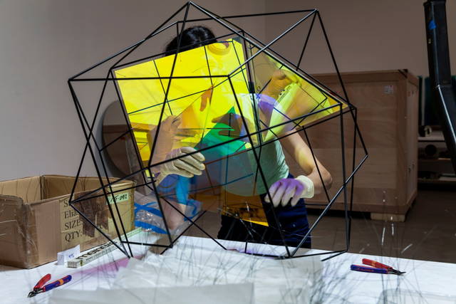 At Studio Olafur Eliasson, in the glass workshop - Photo: Runa Maya Mørk Huber / Studio Olafur Eliasson 
