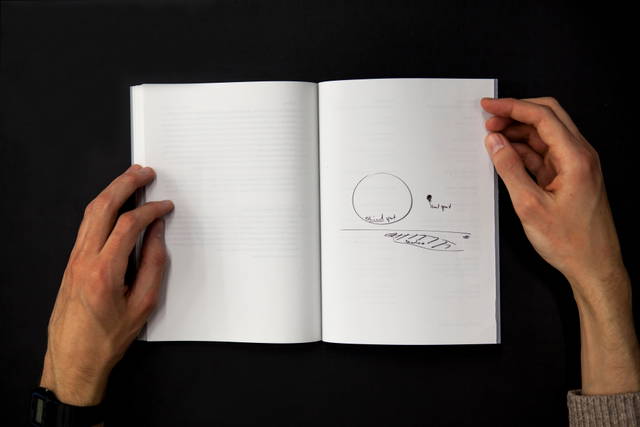  Spread from Never Known but Is the Knower / Jamais connu, il est le connaissant, edited by William Stewart / Studio Olafur Eliasson, Berlin 2014
