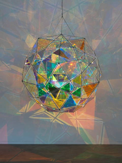 Firefly double-polyhedron sphere experiment, 2020 - Studio Olafur Eliasson, Berlin – 2021 - Photo: Jens Ziehe