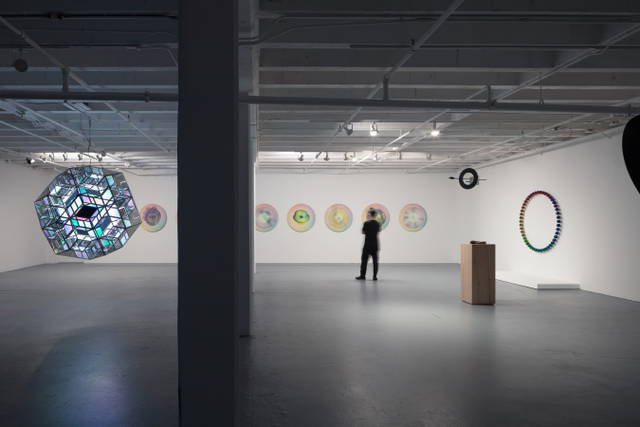  Installation view of 'Olafur Eliasson: Open' at The Geffen Contemporary at MOCA, Los Angeles, 2024 - The Geffen Contemporary at MOCA, Los Angeles - Photo: Zak Kelley