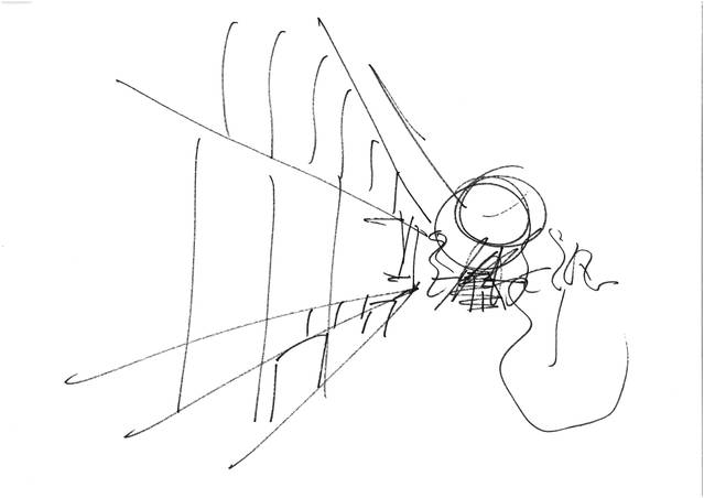 Sketch for Dnipro sunrise, 2012