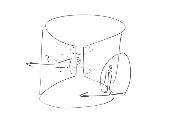 Sketch for Double infinity, 2014