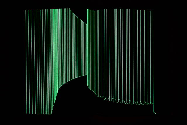 Spread from Olafur Eliasson: Contact, limited edition printed with flourescent ink - Photo: Studio Olafur Eliasson