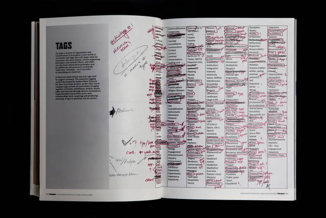 Spread from Your uncertain archive by Studio Olafur Eliasson in Disegno no.7, Spread from Your uncer