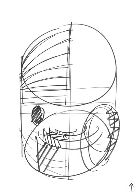 Sketch for exhibition Contact