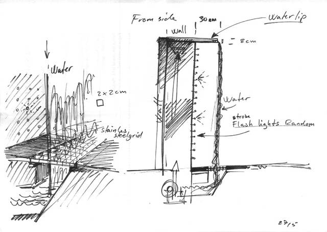 Sketch for Energetic wall, 2002