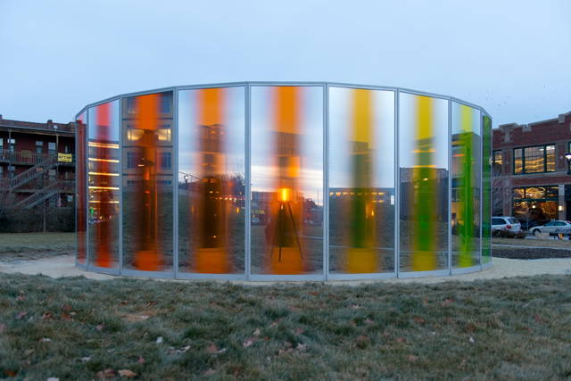 Panoramic awareness pavilion, 2013 - Des Moines Art Center, John and Mary Pappajohn Sculpture Park, Iowa – 2013 - Photo: Rich Sanders