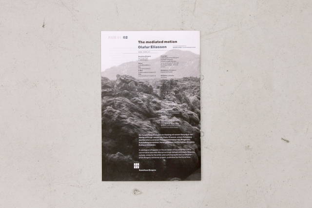 Invitation for The mediated motion, Kunsthaus Bregenz, 2001
