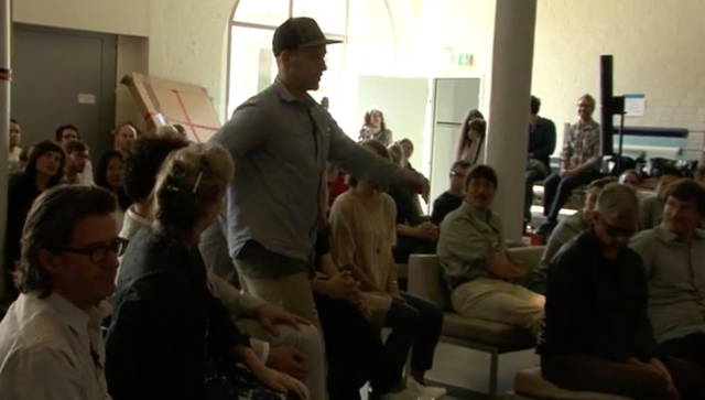 Steen Koerner walks in slow motion. Life Is Space, 2011: 9.45–10.30 Prelude