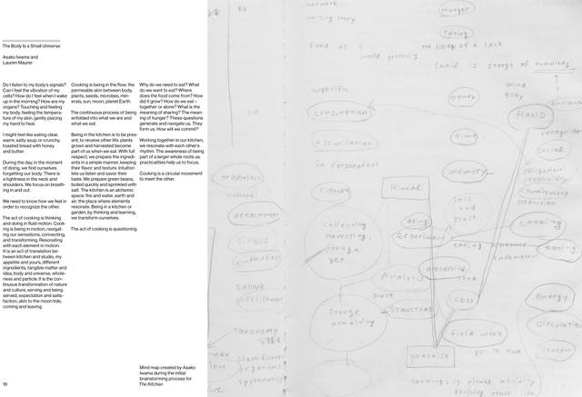 Spread from Studio Olafur Eliasson: The Kitchen, edited by Studio Olafur Eliasson, Berlin 2016