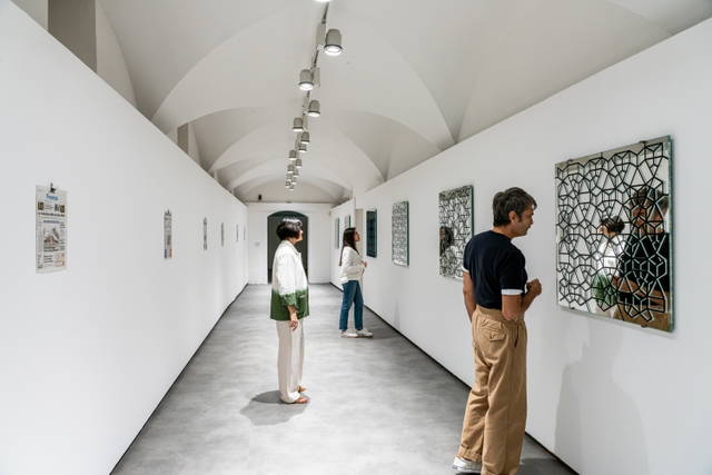 Installation view Nel tuo tempo, City plans, all 2018 - Fondazione Palazzo Strozzi, Florence – 2022 - Photo: Ela Bialkowska, OKNO Studio. Courtesy Fondazione Palazzo Strozzi, Florence