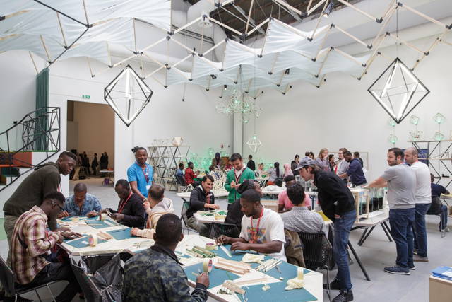 Olafur Eliasson: Green light, 2016 – An artistic workshop. In collaboration with Thyssen-Bornemisza Art Contemporary - 57th International Art Exhibition of La Biennale di Venezia VIVA ARTE VIVA – 2017 - Photo: Damir Zizic