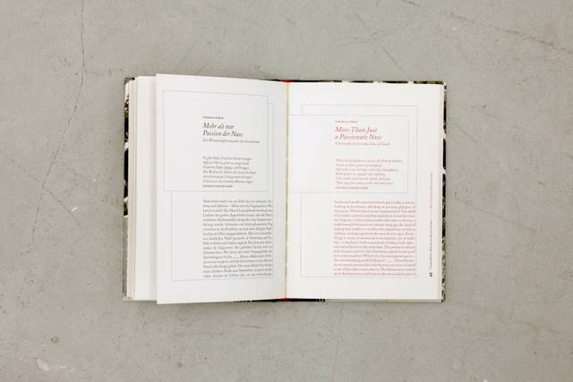 Spread from Olafur Eliasson: Dufttunnel - Scent Tunnel, edited by Astrid Jentsch and Autostadt Wolfsburg, Ostfildern Ruit 2005