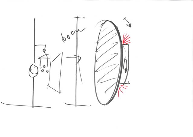 Sketch for exhibition Contact