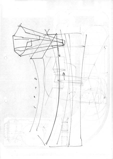 Sketch for the exhibition Chaque matin je me sens différent, chaque soir je me sens le même, 2002