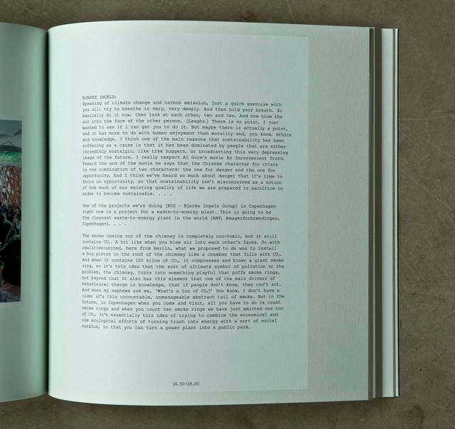 Bjarke Ingels counts smoke rings from Olafur Eliasson: Life is Space 4, edited by Anna Engberg-Pedersen / Studio Olafur Eliasson, Berlin