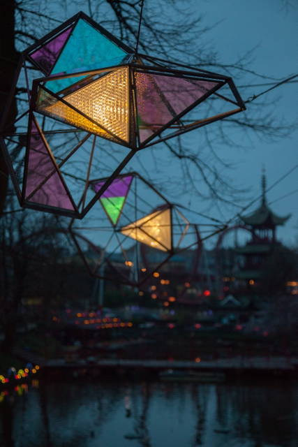 Little Sun Light Swarm, 2017 - Tivoli Gardens, Copenhagen – 2017 - Photo: Tivoli / Mathias Fjeldborg