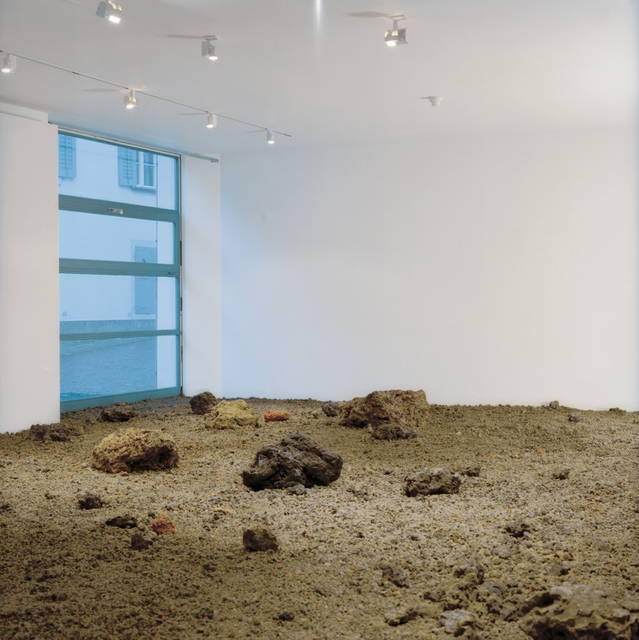 The body as brain - Lava floor: Projekt Sammlung (5), 2007 - Kunsthaus Zug, Switzerland – 2007 - Photo: Florian Holzherr