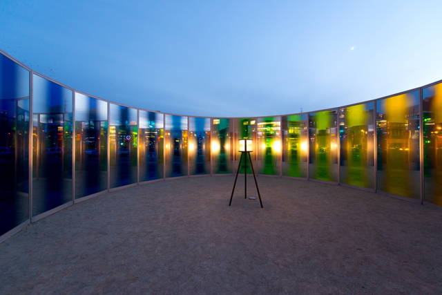 Panoramic awareness pavilion, 2013 - Des Moines Art Center, John and Mary Pappajohn Sculpture Park, Iowa – 2013 - Photo: Rich Sanders