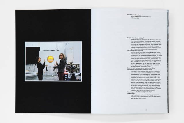 Spread from Studio Olafur Eliasson – Open house - Photo: María del Pilar García Ayensa / Studio Olafur Eliasson 