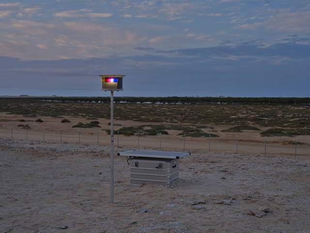 Orientation lights for rising seas, 2023 - Al Thakhira, Qatar – 2023 - Photo: Anders Sune Berg