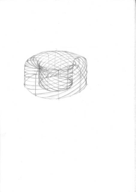 Sketch for Spiral pavilion, 1999