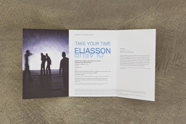 Invitation for Take your time, San Francisco Museum of Modern Art, San Francisco, 2007