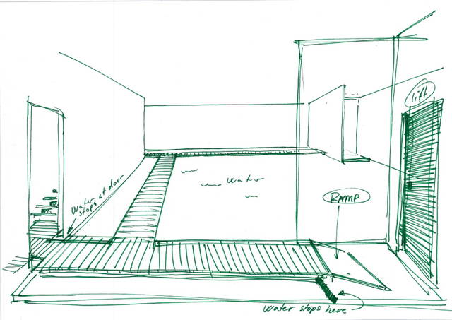 Sketch for The mediated motion, 2001