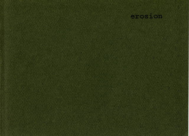 Cover from Erosion: A Project for the 2nd Johannesburg Biennale 1997, Berlin 1997