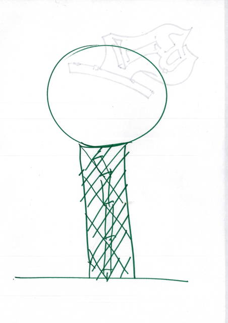 Sketch for Dnipro sunrise, 2012