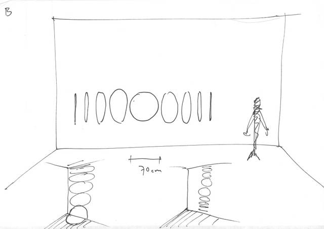 Sketch for Welcoming ellipses, 2008