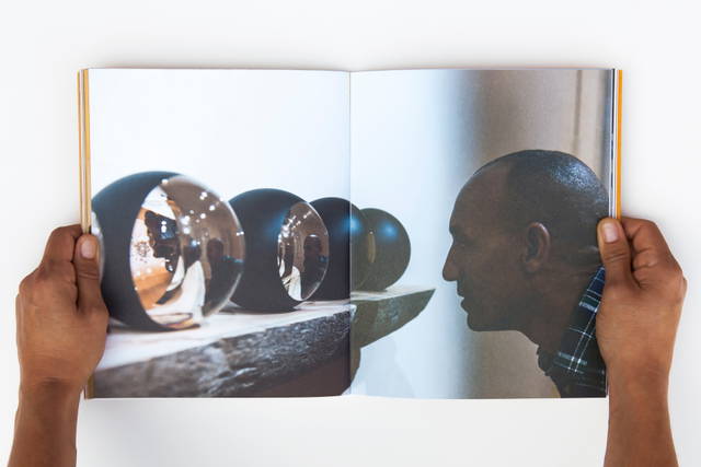 Spread from Time-Sensitive activity በጊዜ ላይ ጊዜ, edited by Anna Engberg-Pedersen / Studio Olafur Eliasson and Elizabeth W. Giorgis / Modern Art Museum: Gebre Kristos Desta Center - Photo: María del Pilar García Ayensa / Studio Eliasson