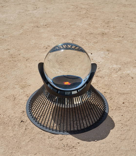 Solar drawing observatory incense burner - Al Thakhira, Qatar – 2023 - Photo: Anders Sune Berg
