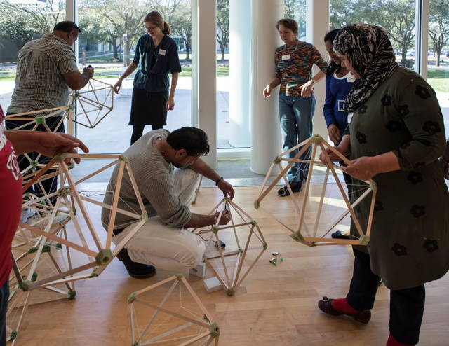 Olafur Eliasson: Green light – An artistic workshop. Co-produced by Thyssen-Bornemisza Art Contemporary. Hosted by Moody Center for the Arts - Moody Center for the Arts, Houston, Texas – 2017 - Photo: Studio Olafur Eliasson / TBA21