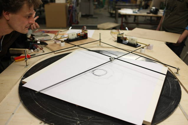 Spatial vibration: string-based instrument, study II, 2008