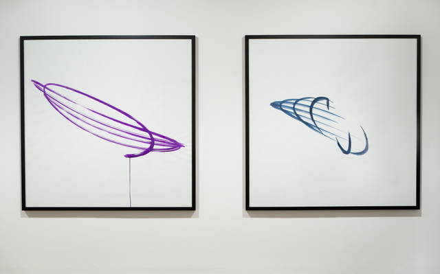 Monoaxial Berlin pendulum drawings (long), 2007 - PKM Gallery, Seoul – 2007