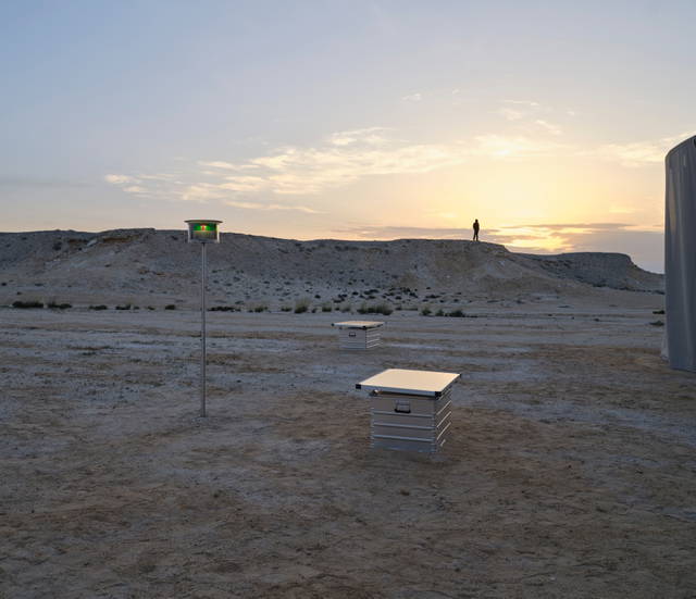 Orientation lights for rising seas, 2023 - Al Thakhira, Qatar – 2023 - Photo: Anders Sune Berg